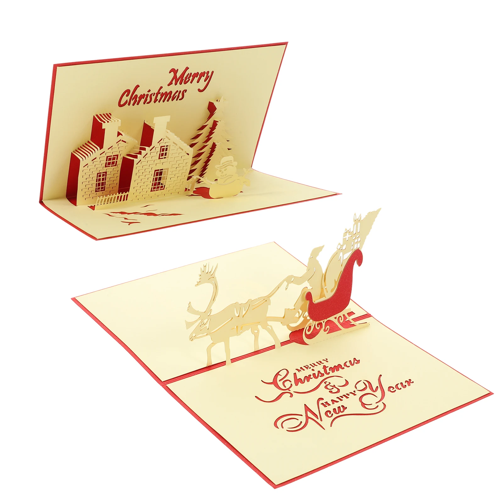 2 Pcs 3D Christmas Cards Greeting Cards Retro Xmas Trees Santa Claus Holiday Gifts Blank Inside Envelope Printed Thick Details
2 Pcs 3D Christmas Cards Greeting Cards Retro Xmas Trees Santa Claus Holiday Gifts Blank Inside Envelope Printed Thick Details