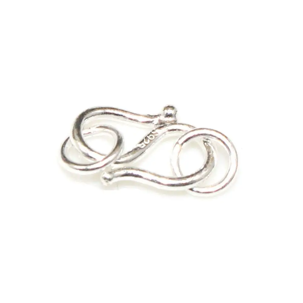 5 Pcs DIY Silver Jewelry Accessories 925 Sterling Silver S Hook Eye Clasps for Bracelet Necklace Making Lightweight Durable
5 Pcs DIY Silver Jewelry Accessories 925 Sterling Silver S Hook Eye Clasps for Bracelet Necklace Making Lightweight Durable