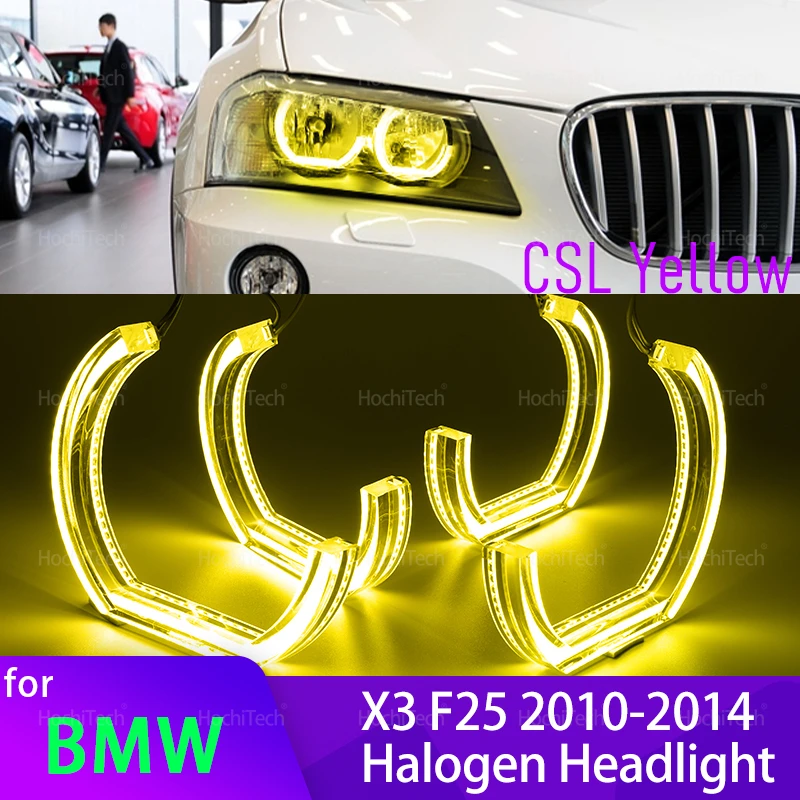 For BMW X3 F25 2010 2011 2012 2013 2014 HALOGEN HEADLIGHT CS CSL Style Lemon Yellow DRL Angel Eyes Light Daytime Running Light
For BMW X3 F25 2010 2011 2012 2013 2014 HALOGEN HEADLIGHT CS CSL Style Lemon Yellow DRL Angel Eyes Light Daytime Running Light
