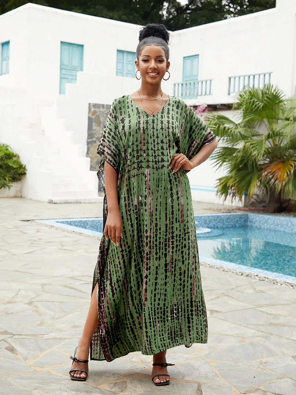 Boho Tie Dye Beach Dress Swimsuit Cover Ups for Women Kafatan Loose Long Dresses Outfits Summer Bathing Suits Beachwear Sarong
Boho Tie Dye Beach Dress Swimsuit Cover Ups for Women Kafatan Loose Long Dresses Outfits Summer Bathing Suits Beachwear Sarong