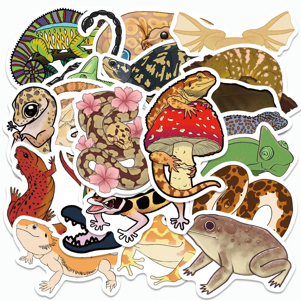 50PCS Cool Reptile Stickers Cartoon Lizard Graffiti Decals For Collectibles Laptop Notebooks iPad Luggage DIY Animals Stickers
50PCS Cool Reptile Stickers Cartoon Lizard Graffiti Decals For Collectibles Laptop Notebooks iPad Luggage DIY Animals Stickers