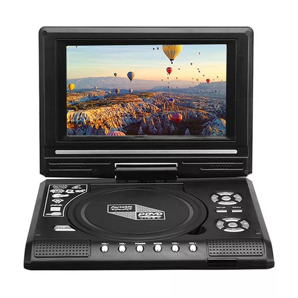 Mini Portable DVD Player 7.8 inch 270° Rotatable Screen Desktop Digital Smart TV CD EVD Disc Players Remote Control For Travel
Mini Portable DVD Player 7.8 inch 270° Rotatable Screen Desktop Digital Smart TV CD EVD Disc Players Remote Control For Travel