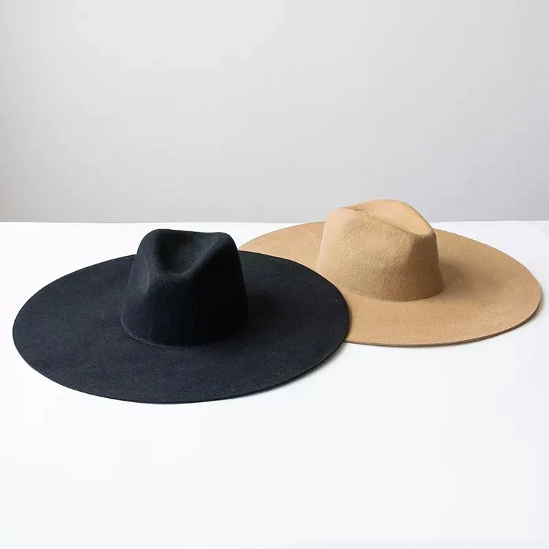 Super Wide Brim Felt Hat,Fashion Show Dress Party Fedora Hat Wool Material Jazz Hat With Coffee Black Khaki Color
Super Wide Brim Felt Hat,Fashion Show Dress Party Fedora Hat Wool Material Jazz Hat With Coffee Black Khaki Color