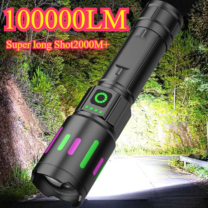 High Power LED Flashlight USB Rechargeable Telescopic Zoom Long Distance Lighting Camping Outdoor Flashlight Tactical Lantern
High Power LED Flashlight USB Rechargeable Telescopic Zoom Long Distance Lighting Camping Outdoor Flashlight Tactical Lantern