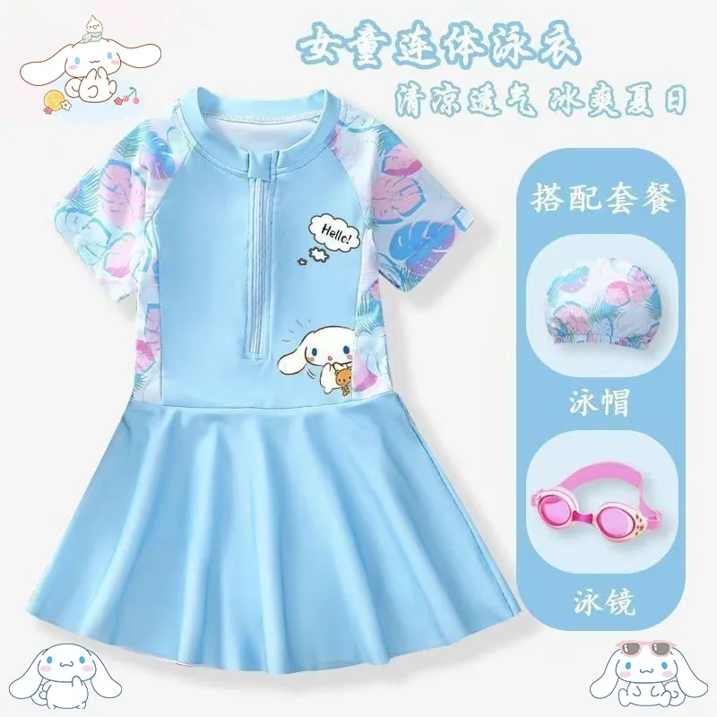Kawaii Cinnamoroll Swimsuit Summer Sanrios Girl Swimming Skirt My Melody Kuromi Bikini Vacation Swimwear Sunscreen Beach Clothes
Kawaii Cinnamoroll Swimsuit Summer Sanrios Girl Swimming Skirt My Melody Kuromi Bikini Vacation Swimwear Sunscreen Beach Clothes
