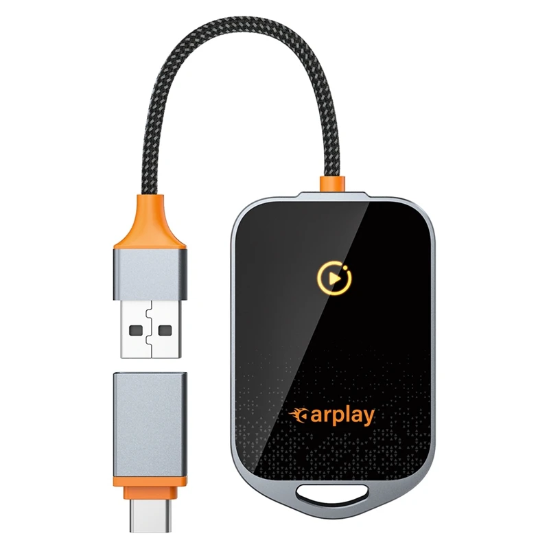Wireless Carplay Adapter For Iphone,5.8Ghz Carplay Converts Wired To Wireless AI BOX, Plug & Play,Fit For Cars From 2015-AU47
Wireless Carplay Adapter For Iphone,5.8Ghz Carplay Converts Wired To Wireless AI BOX, Plug & Play,Fit For Cars From 2015-AU47