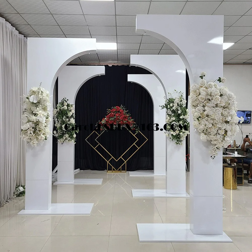 FSDKX Good Quality Wedding Events Decoration Arch Shape White PVC Stage Backdrop
FSDKX Good Quality Wedding Events Decoration Arch Shape White PVC Stage Backdrop