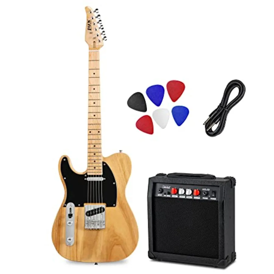 39 Electric Guitar TL Series Kit Left Hand 20 Watt Ampr Full-Size Body C-Shape Neck Quality Tuning Heads 3-Way Switch Volume/To
39 Electric Guitar TL Series Kit Left Hand 20 Watt Ampr Full-Size Body C-Shape Neck Quality Tuning Heads 3-Way Switch Volume/To