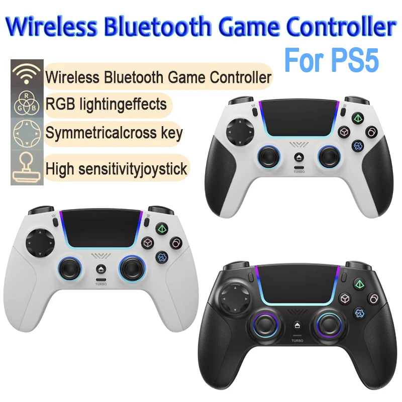 Wireless Bluetooth Game Controller-Hall Joystick RGB Programmable Buttons Vibration Feedback Gamepad for PS5/PC/Android/IOS
Wireless Bluetooth Game Controller-Hall Joystick RGB Programmable Buttons Vibration Feedback Gamepad for PS5/PC/Android/IOS