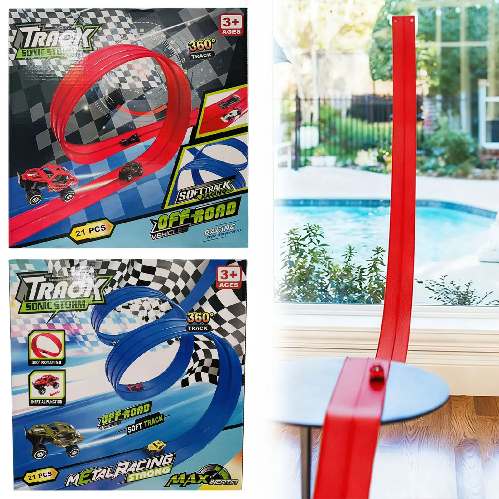 DIY Flexible Racing Track Portable DIY Racetrack For Beginners