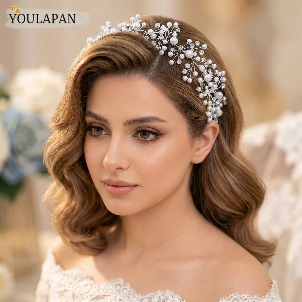 YouLaPan Elegant Pearl Rhinestone Bride Hair Vine Silver Color Wedding Hair Band Banquet Party Headband Hair Accessories HP1009
YouLaPan Elegant Pearl Rhinestone Bride Hair Vine Silver Color Wedding Hair Band Banquet Party Headband Hair Accessories HP1009