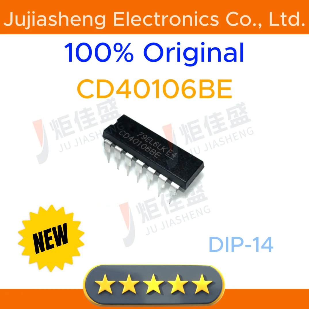 10pcs CD40106BE New original DIP-14 Inverter Schmitt Trigger 6-Element CMOS 14-Pin PDIP Tube IC Electronic Component
10pcs CD40106BE New original DIP-14 Inverter Schmitt Trigger 6-Element CMOS 14-Pin PDIP Tube IC Electronic Component