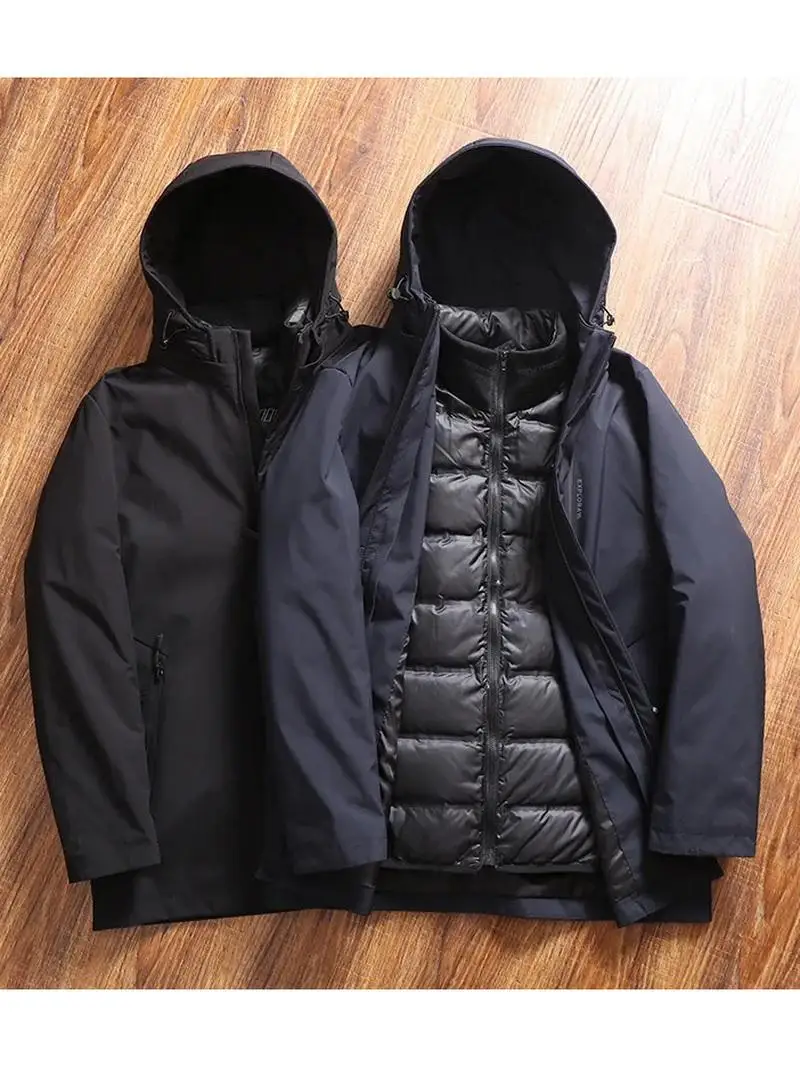 90% Goose down Jaet Men's Outdoor Windproof Waterproof Tee-in-One Casual Hooded Warmth Du down Coat Faion Urban Busin...
90% Goose down Jaet Men's Outdoor Windproof Waterproof Tee-in-One Casual Hooded Warmth Du down Coat Faion Urban Busin...