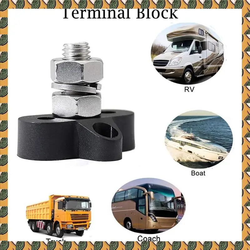 A77I 6Pcs DC 48V 150A Busbar M10 Terminal Block Studs Battery Power Distribution Terminal Stud Bus Bar Connector For RV Boat
A77I 6Pcs DC 48V 150A Busbar M10 Terminal Block Studs Battery Power Distribution Terminal Stud Bus Bar Connector For RV Boat