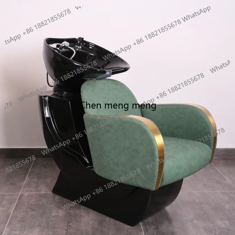 Ceramic Shampoo Basin Dark Green PU Leather Waterproof Hair Salon Equipment
Ceramic Shampoo Basin Dark Green PU Leather Waterproof Hair Salon Equipment