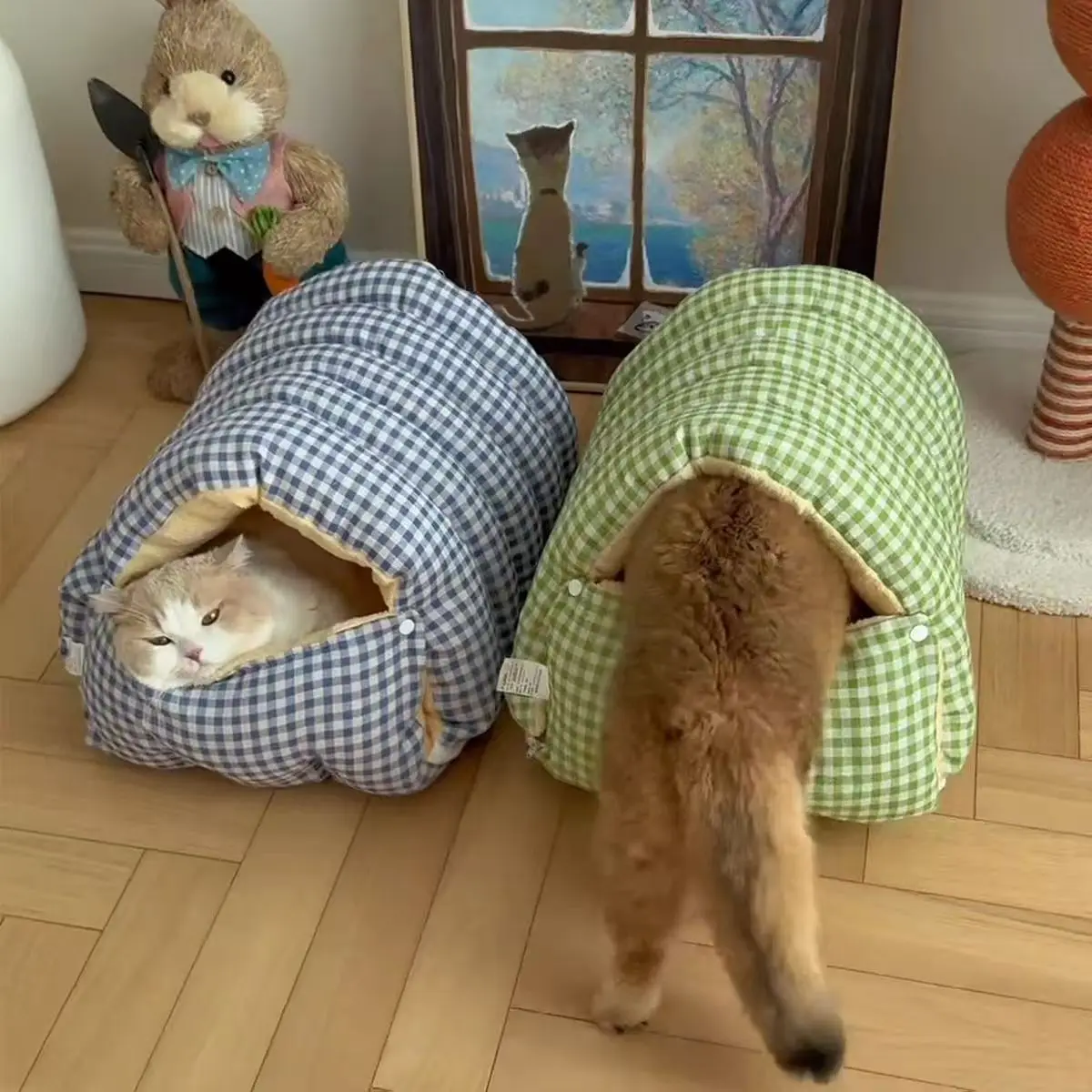 Semi Enclosed Warm Cat Bde Removable and Washable Pet Bed Sense of Security Catdog Warm Soft Winter Sleeping Bag Pet Accessories
Semi Enclosed Warm Cat Bde Removable and Washable Pet Bed Sense of Security Catdog Warm Soft Winter Sleeping Bag Pet Accessories