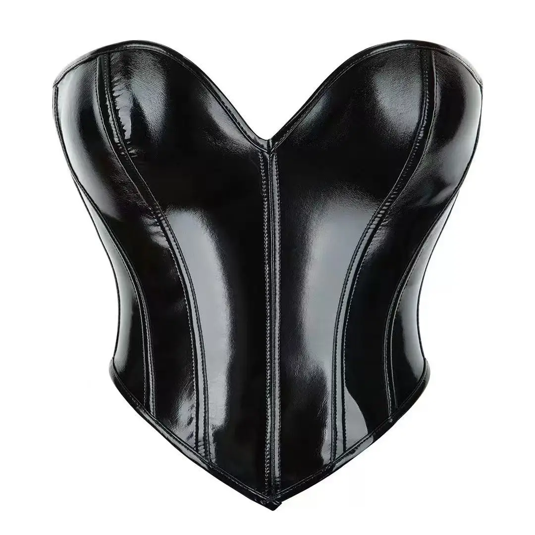 French leather body shaping top with tight waist and bust shaping, retro high fashion and elegant fishbone corset
French leather body shaping top with tight waist and bust shaping, retro high fashion and elegant fishbone corset