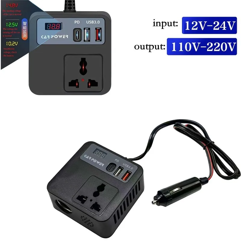 Car Power Converter Portable Multifunctional Vehicle Power Conversion Board Vehicle Inverter for Truck and All Types of Vehicles
Car Power Converter Portable Multifunctional Vehicle Power Conversion Board Vehicle Inverter for Truck and All Types of Vehicles