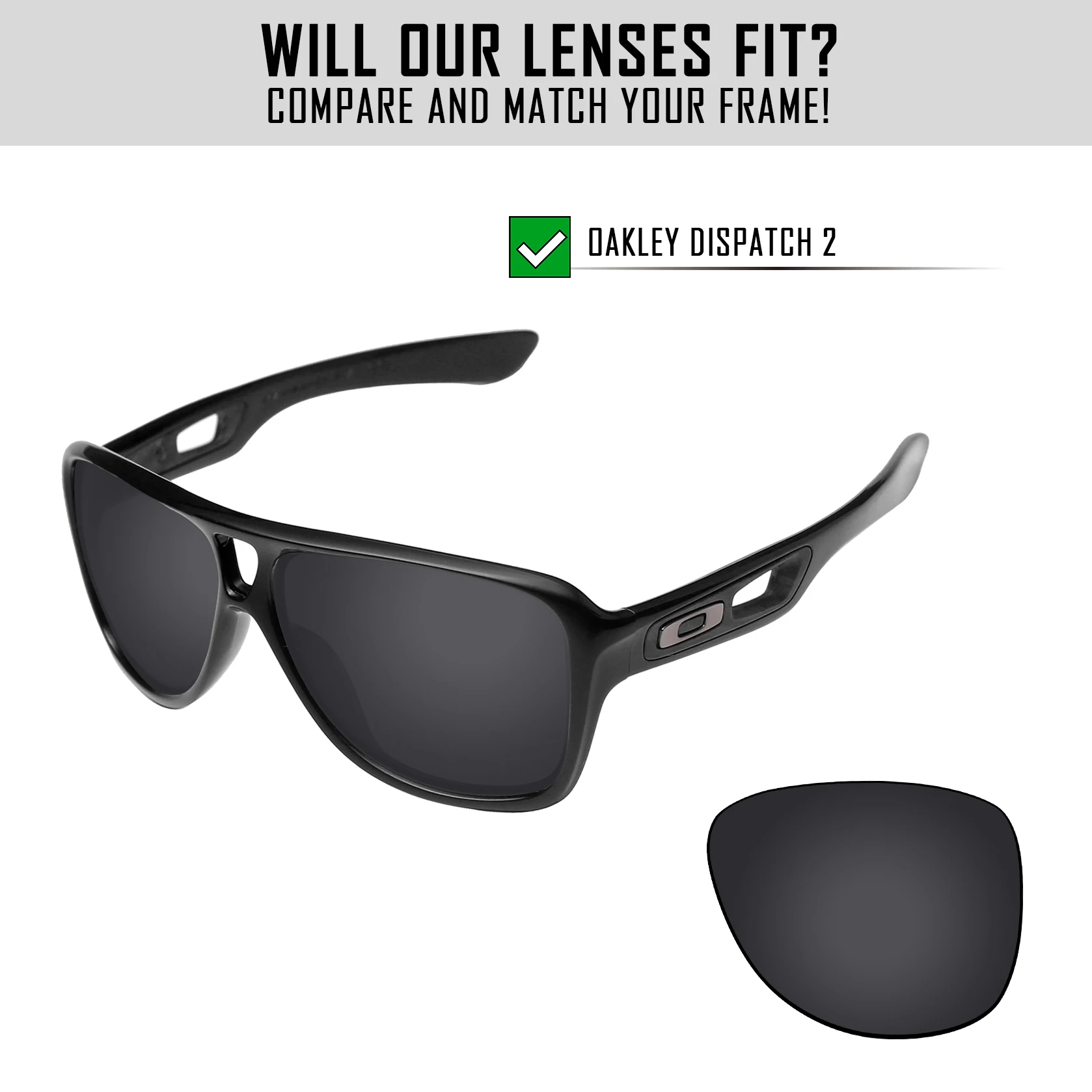 Сменные поляризационные линзы HDTAC для солнцезащитных очков Oakley Dispatch 2 OO9150-61 мм, разноцветные варианты
Сменные поляризационные линзы HDTAC для солнцезащитных очков Oakley Dispatch 2 OO9150-61 мм, разноцветные варианты