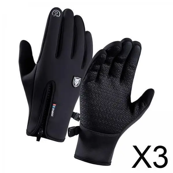 3x Zippered Snowboard Gloves for Outdoor Activities Driving Cycling
3x Zippered Snowboard Gloves for Outdoor Activities Driving Cycling