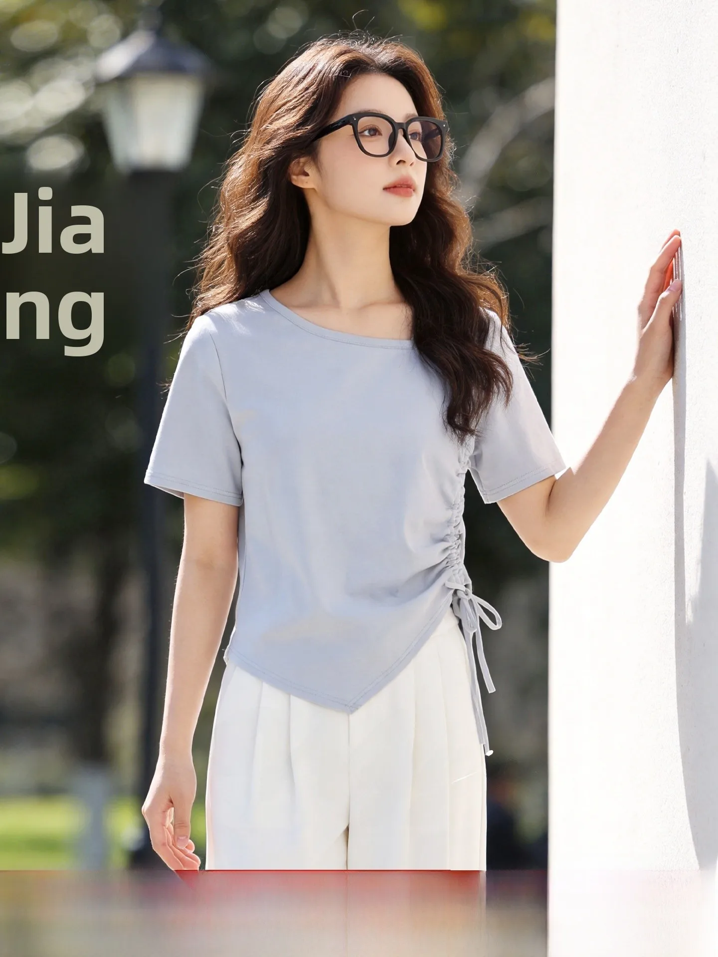 plus Size Slim Fit T-Shirt Asymmetrical Hem Casual Style Women's Summer Cotton Spandex Short Sleeve Hot Girl Slimming Top
plus Size Slim Fit T-Shirt Asymmetrical Hem Casual Style Women's Summer Cotton Spandex Short Sleeve Hot Girl Slimming Top
