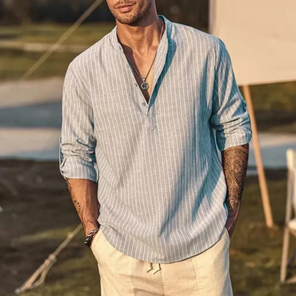 Polo Long Sleeve Shirt for Men Spring Summer New Striped Loose Sweatshirt Men's Casual Top
Polo Long Sleeve Shirt for Men Spring Summer New Striped Loose Sweatshirt Men's Casual Top