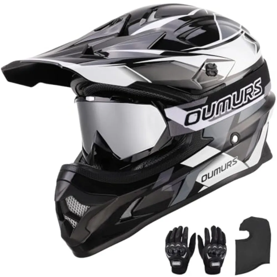 Off-Road Motocross Helmet for Adults, ABS Shell, Black, Adjustable Sun Visor Ventilation for ATV, Dirt Bike, Moped, Downhill Ri
Off-Road Motocross Helmet for Adults, ABS Shell, Black, Adjustable Sun Visor Ventilation for ATV, Dirt Bike, Moped, Downhill Ri