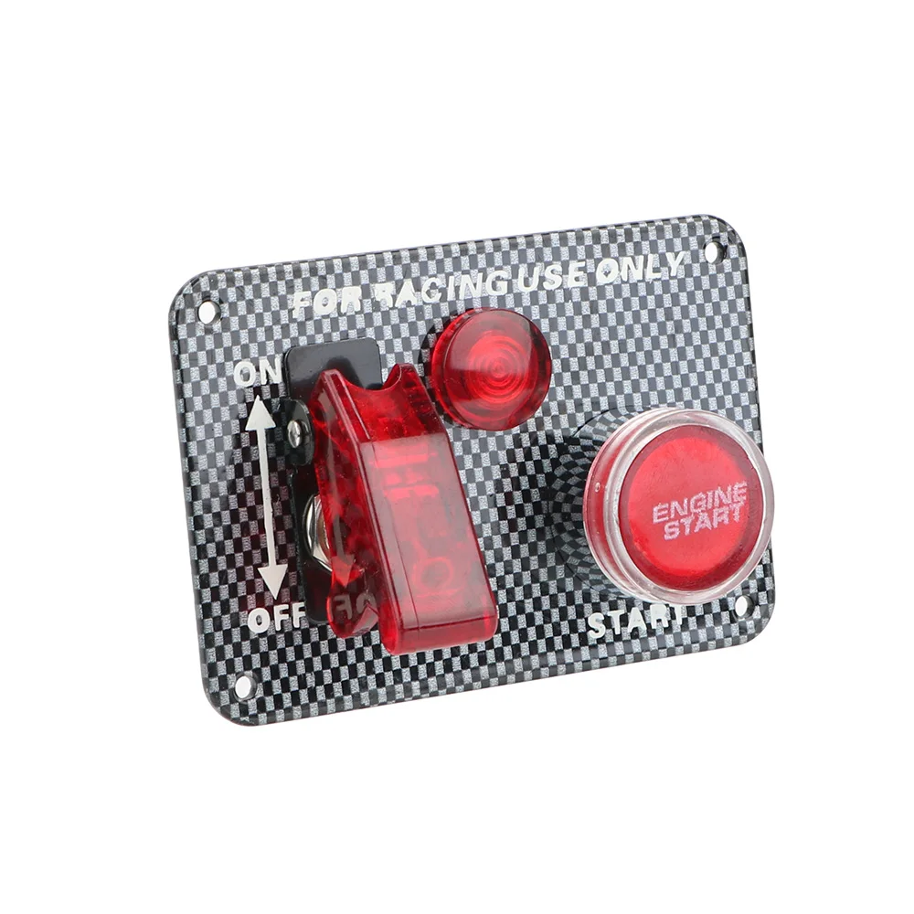 Car accessories Carbon Fiber LED Toggle Switch 12V LED Ignition Switch Panel for Racing Car Engine Start Push Button
Car accessories Carbon Fiber LED Toggle Switch 12V LED Ignition Switch Panel for Racing Car Engine Start Push Button
