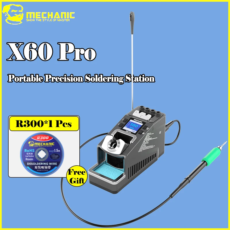 MECHANIC X60 Pro Single Station Soldering Station 210 Handle 2S Fast Heating HYBRID Power Technology Quick Welding repair tool
MECHANIC X60 Pro Single Station Soldering Station 210 Handle 2S Fast Heating HYBRID Power Technology Quick Welding repair tool