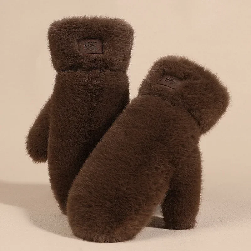 Plush Thick Warm Plus Cashmere Gloves Imitation Rabbit Fur Gloves Women Winter Gloves Windproof Soft Full Fingers Mittens Glove
Plush Thick Warm Plus Cashmere Gloves Imitation Rabbit Fur Gloves Women Winter Gloves Windproof Soft Full Fingers Mittens Glove