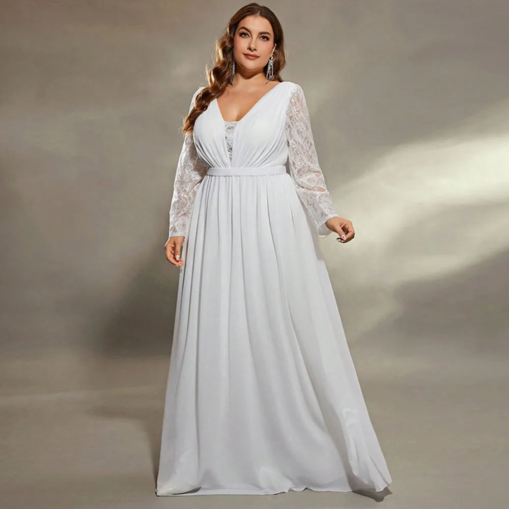 Large Size Sequin Chiffon Long Full Swing Elegant Evening Dress, Wedding Bridesmaid Dress
Large Size Sequin Chiffon Long Full Swing Elegant Evening Dress, Wedding Bridesmaid Dress