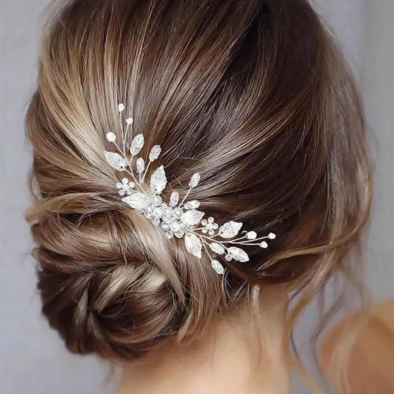 1Pcs white crystal leaf pearl handmade small insert comb hair comb headwear woman accessories hair clips headband girl accessory
1Pcs white crystal leaf pearl handmade small insert comb hair comb headwear woman accessories hair clips headband girl accessory
