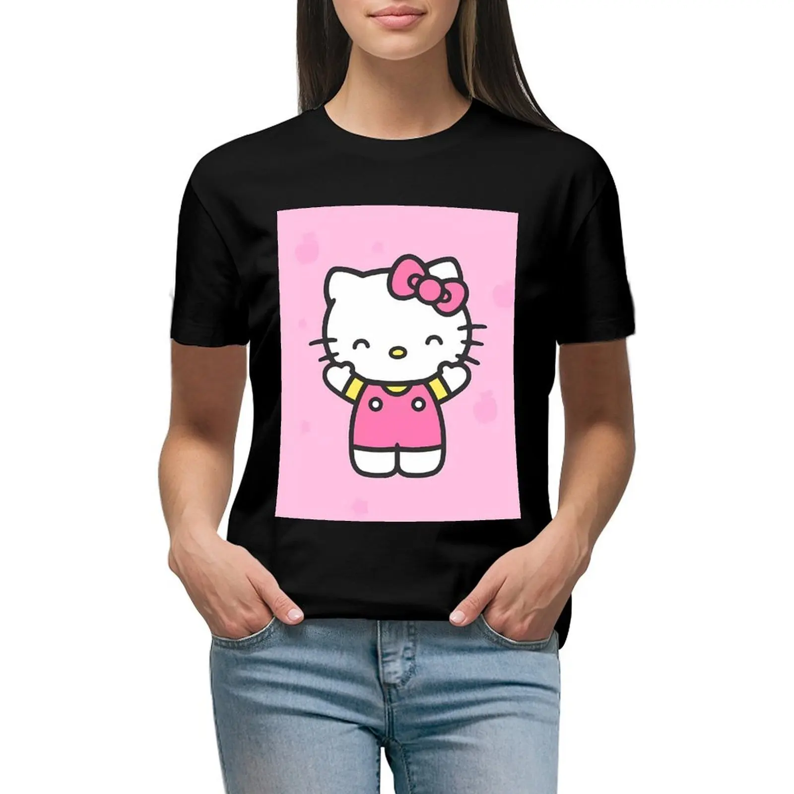 Модная женская одежда Sanrio Hello футболка Китти Y2k, летние повседневные милые футболки, одежда
Модная женская одежда Sanrio Hello футболка Китти Y2k, летние повседневные милые футболки, одежда