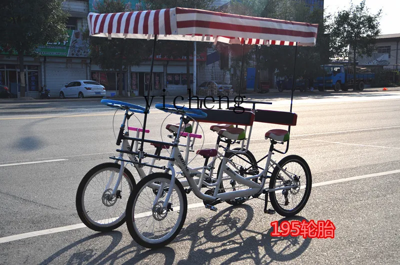 ZYA double triple cycling four wheels four people riding tourist car taxi mountain couple variable speed
ZYA double triple cycling four wheels four people riding tourist car taxi mountain couple variable speed