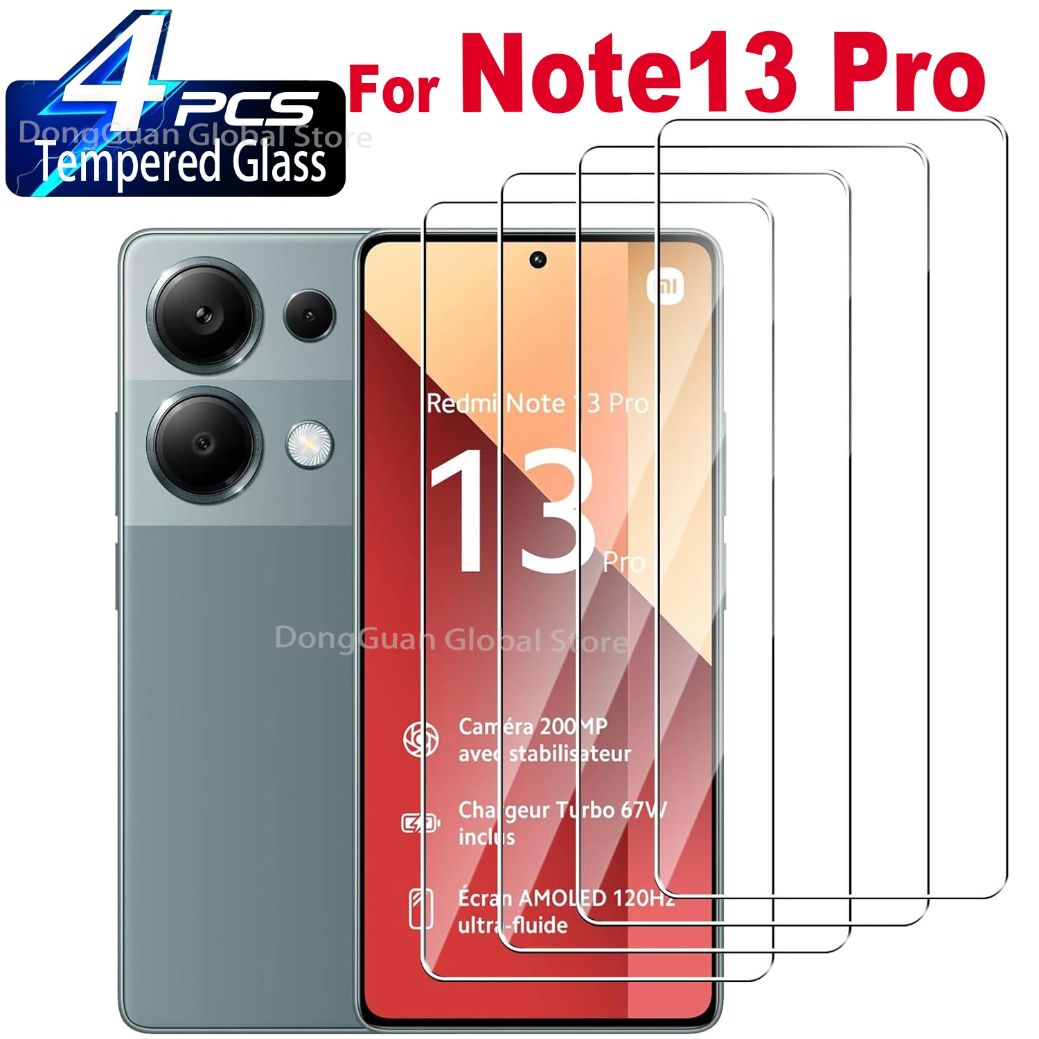 1/4Pcs Tempered Glass For Xiaomi Redmi Note 13 Pro Screen Protector Glass Film
1/4Pcs Tempered Glass For Xiaomi Redmi Note 13 Pro Screen Protector Glass Film