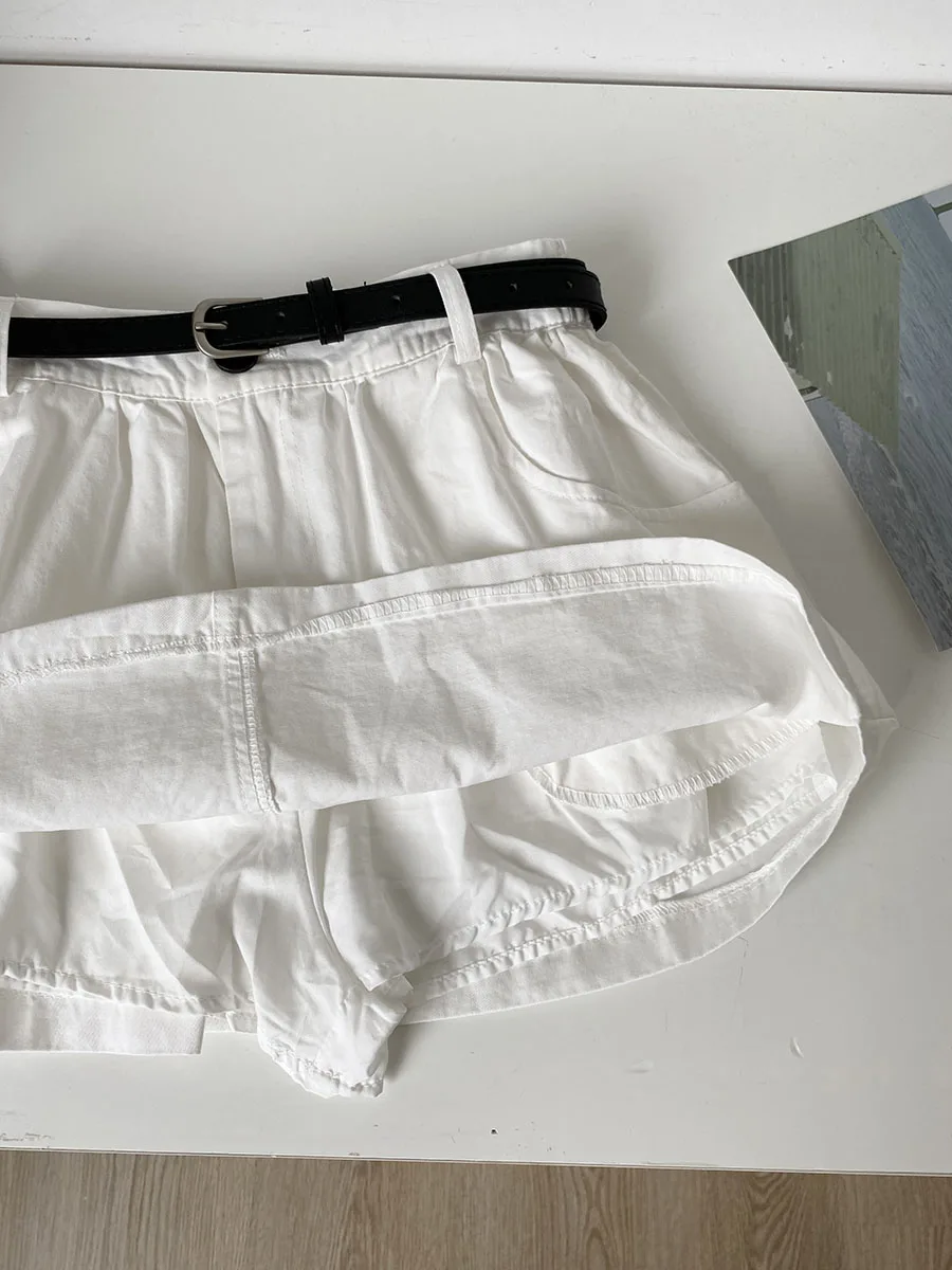 Новинка лета 2022, женская юбка Sle с внутренней противолегкой юбкой трапециевидной формы с поясом, цвет ретро 
Новинка лета 2022, женская юбка Sle с внутренней противолегкой юбкой трапециевидной формы с поясом, цвет ретро