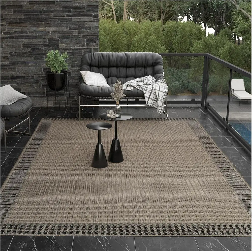 Wicker Stitch Area Rug - 8'6 x 13' Brown and Black, Hose Washable, Low Pile, Pet & Kid Friendly for Home Decor, Living Room, Pat
Wicker Stitch Area Rug - 8'6 x 13' Brown and Black, Hose Washable, Low Pile, Pet & Kid Friendly for Home Decor, Living Room, Pat