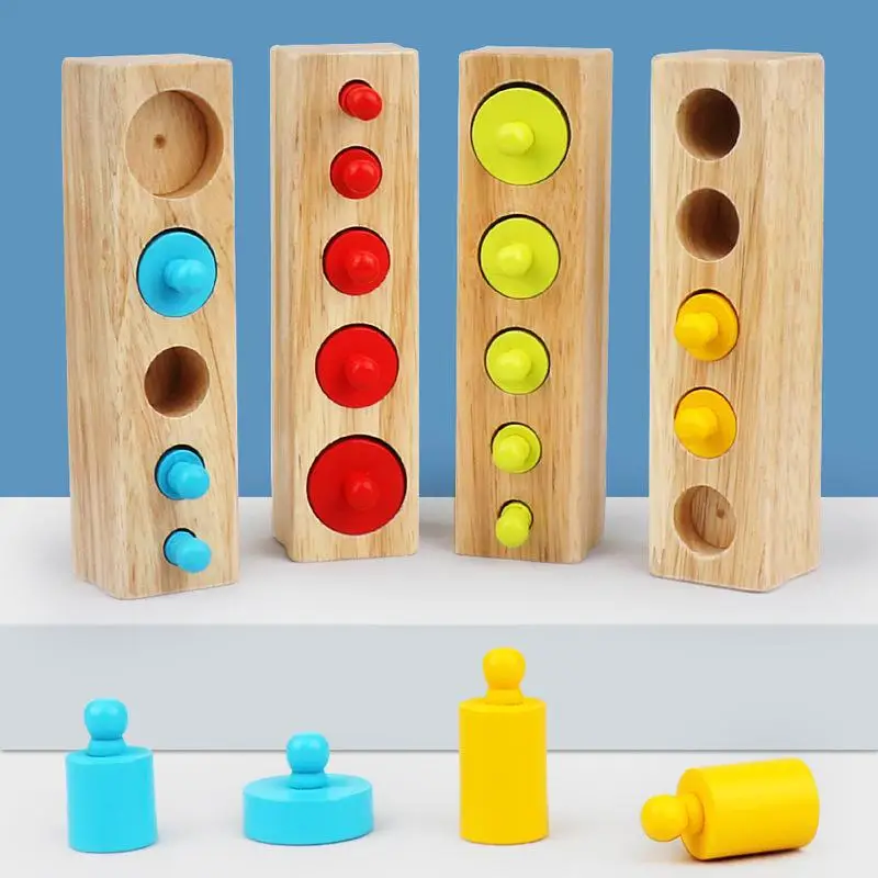Wooden Montessori Educational Toys Colorful Socket Cylinder Block for Children Educational Preschool Early Learning Kids Toy
Wooden Montessori Educational Toys Colorful Socket Cylinder Block for Children Educational Preschool Early Learning Kids Toy