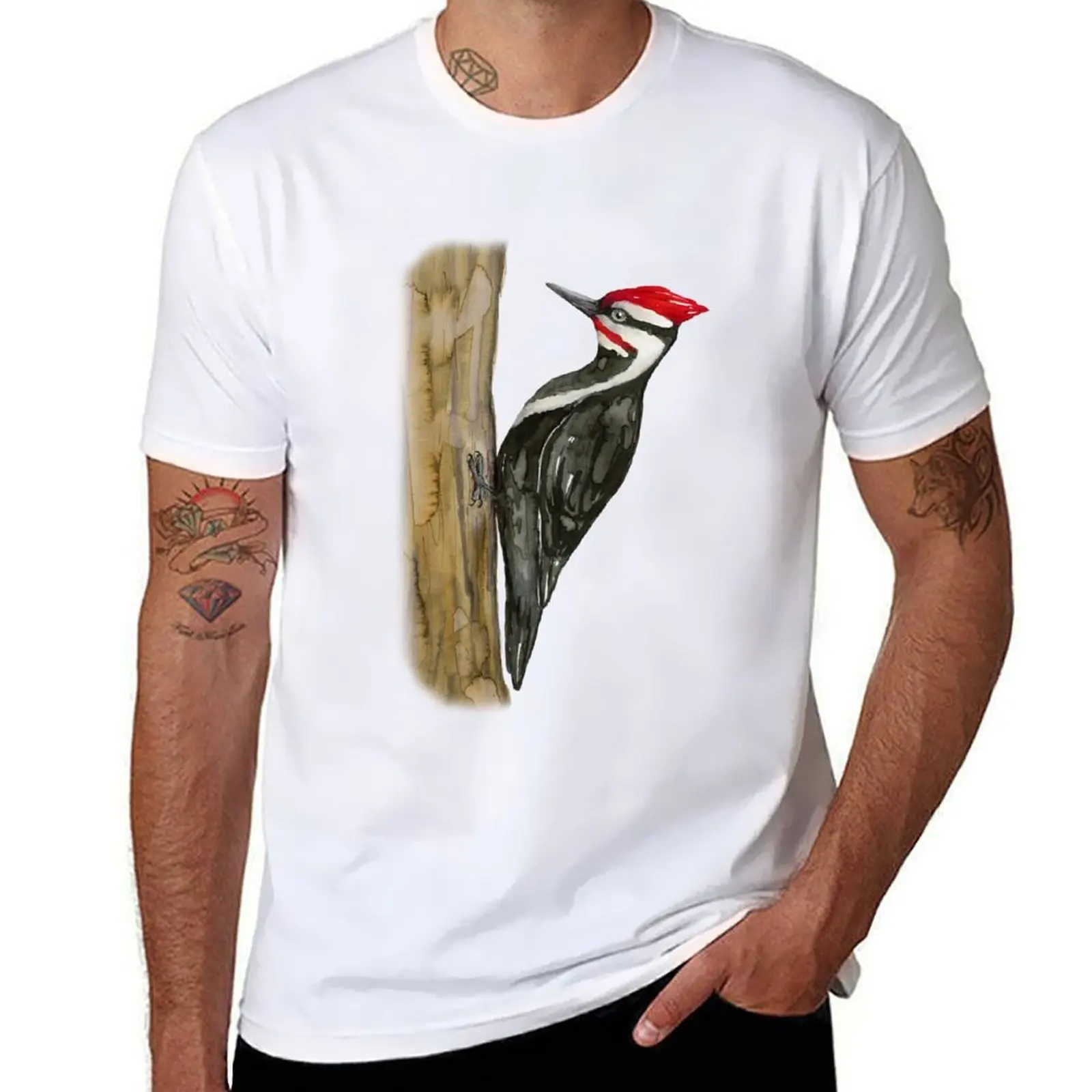 Pileated woodpecker watercolor T-Shirt men t shirt cotton 100% cotton t shirts high quality T-Shirt
Pileated woodpecker watercolor T-Shirt men t shirt cotton 100% cotton t shirts high quality T-Shirt