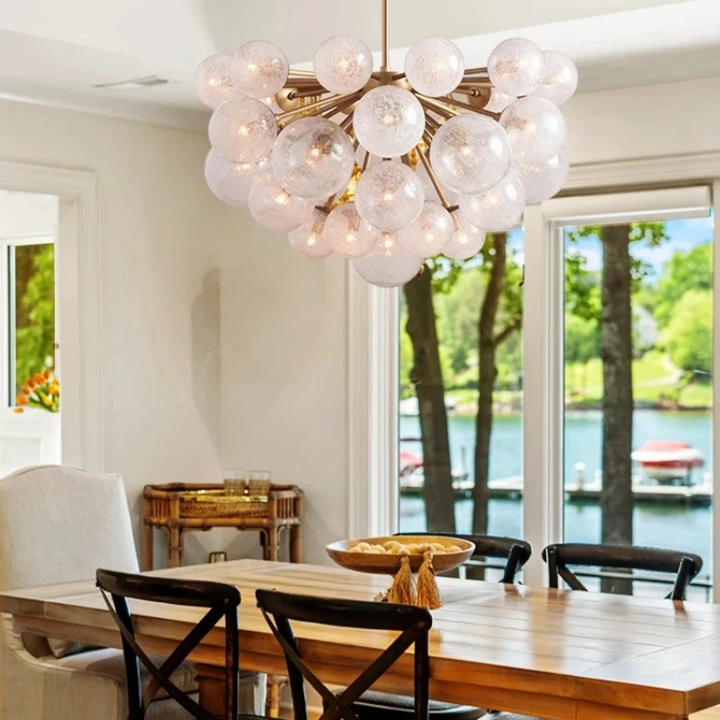 Modern Designer LED Pendant Lights Golden Chrome Stainless Steel Glass Balls LChandeliers Suspension Luminaire Lampen Home Decor
Modern Designer LED Pendant Lights Golden Chrome Stainless Steel Glass Balls LChandeliers Suspension Luminaire Lampen Home Decor