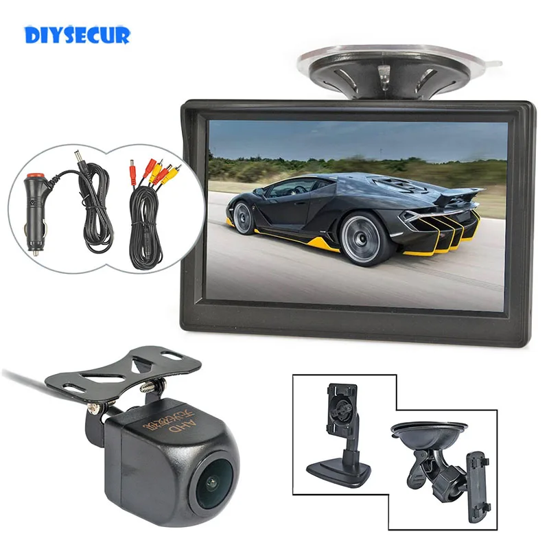 DIYSECUR 5inch AHD Car Monitor 1920x1080 HD 170 Degree Starlight Night Vision Backup Camera Vehicle Reverse for Car SUV MPV RV
DIYSECUR 5inch AHD Car Monitor 1920x1080 HD 170 Degree Starlight Night Vision Backup Camera Vehicle Reverse for Car SUV MPV RV