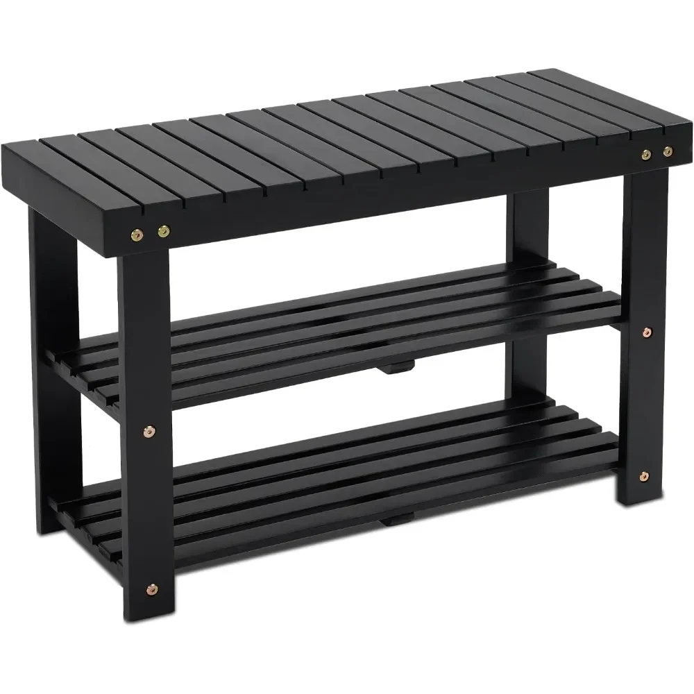 Shoe rack, 3-layer shoe cabinet, wooden shoe cabinet for boots, with strong load-bearing capacity
Shoe rack, 3-layer shoe cabinet, wooden shoe cabinet for boots, with strong load-bearing capacity