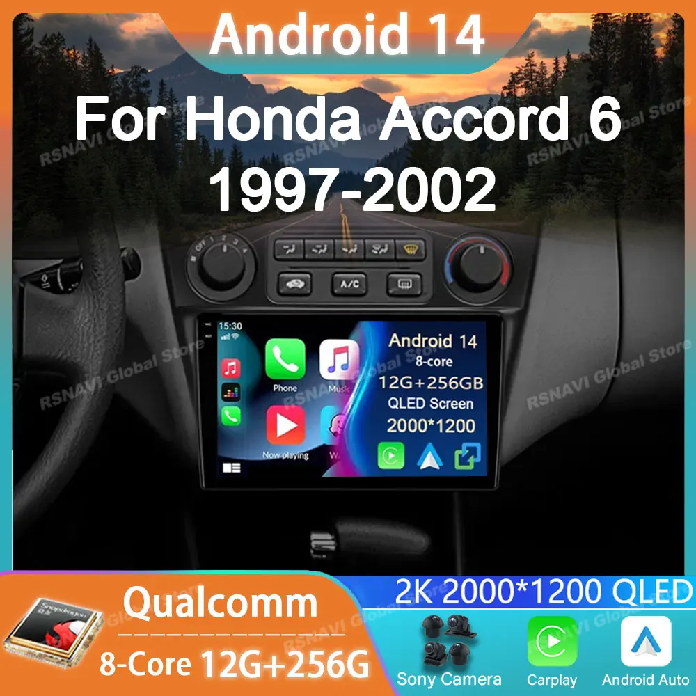 Car Radio Android 14 For Honda Accord 6 1997 - 2002 GPS Carplay Multimedia Player Navigation Stereo Head Unit No 2din Autoradio
Car Radio Android 14 For Honda Accord 6 1997 - 2002 GPS Carplay Multimedia Player Navigation Stereo Head Unit No 2din Autoradio