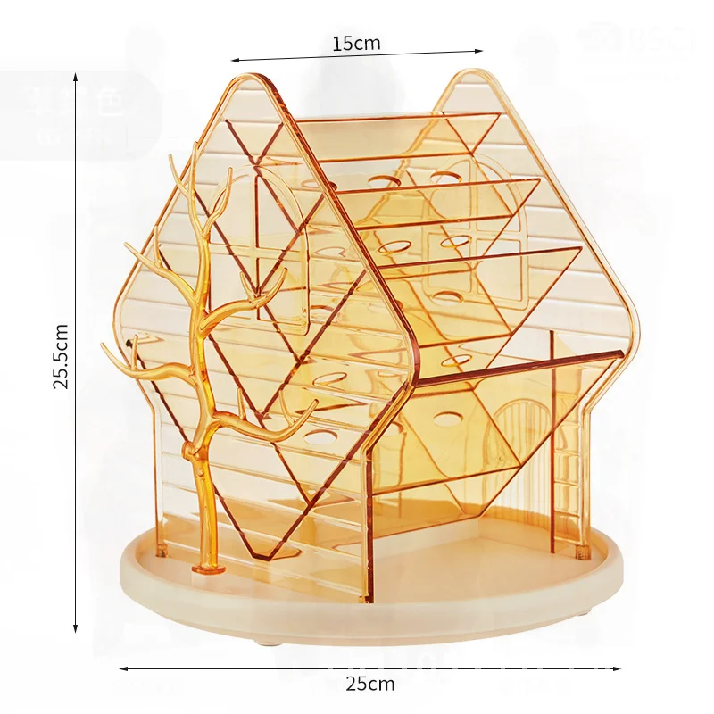 Rotating Desktop Cosmetic Storage Box Multi-Functional Transparent Plastic Jewelry Sundry Organizer High-End Gold Color
Rotating Desktop Cosmetic Storage Box Multi-Functional Transparent Plastic Jewelry Sundry Organizer High-End Gold Color