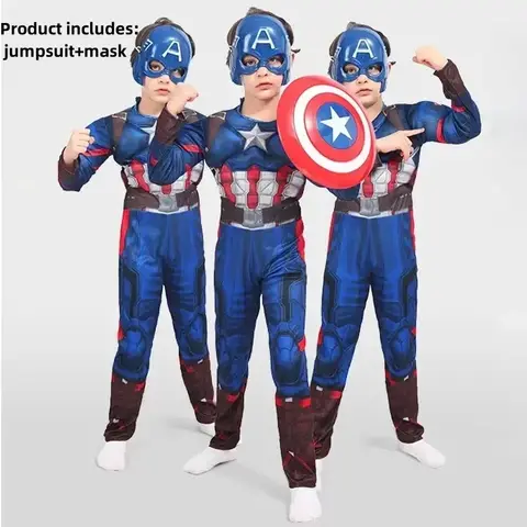 Children The Avengers Tv Movies Anime Cosplay Halloween Costume Iron Man SpiderMan Christmas Cos Marvel Kids Birthday Gifts