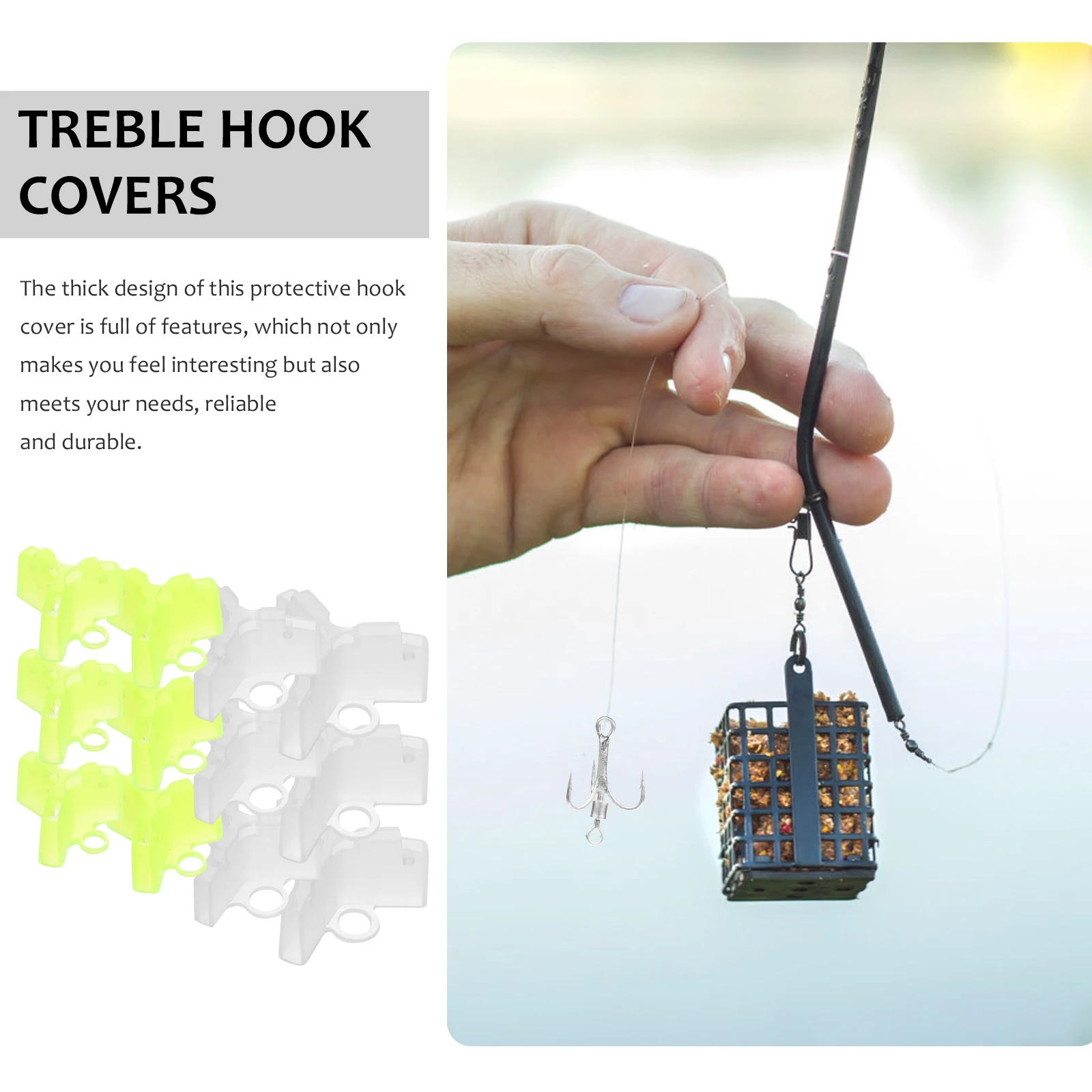 80pcs Fishing Protector Guard Treble Covers Anti Scratch Bonnet Protective Caps Safety Mask Durable Cover Thicken for Lures
80pcs Fishing Protector Guard Treble Covers Anti Scratch Bonnet Protective Caps Safety Mask Durable Cover Thicken for Lures