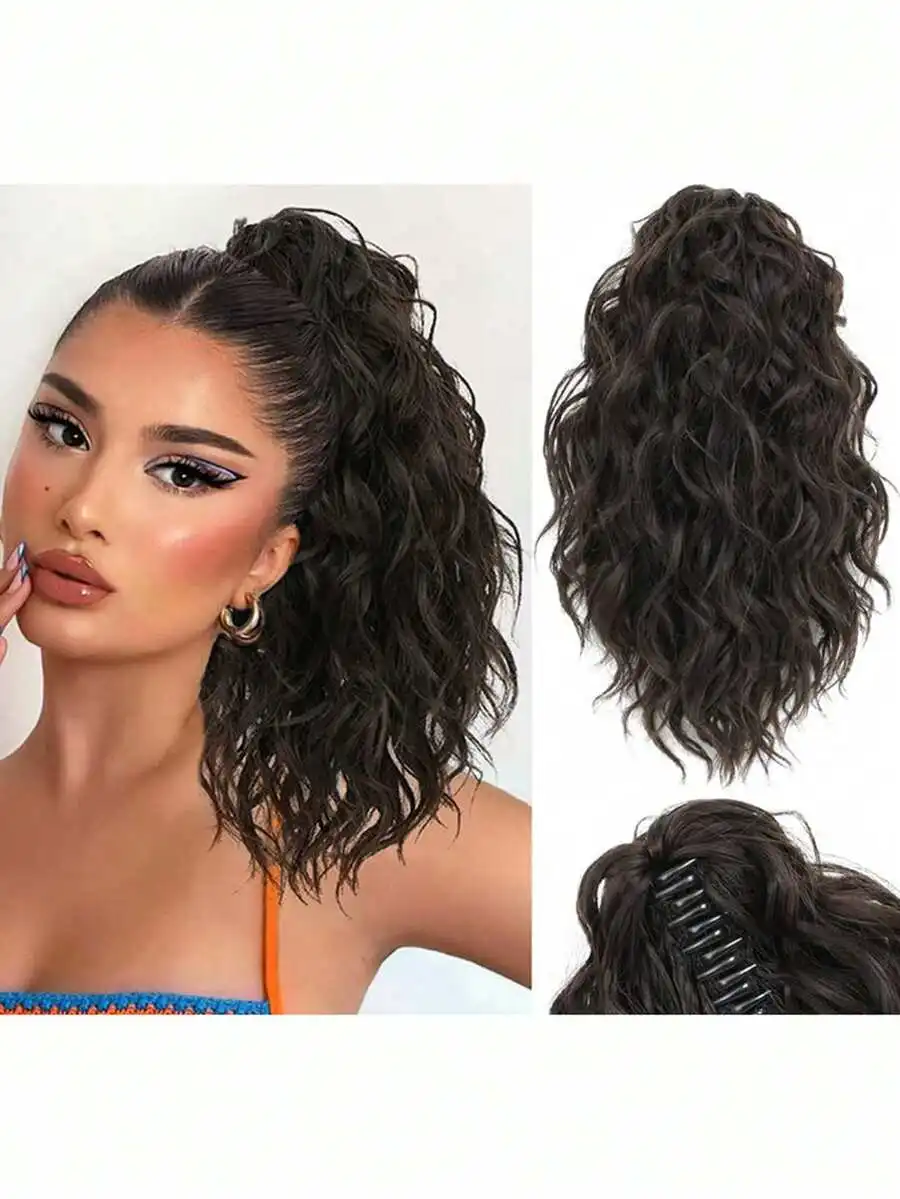 Curly Hair Ponytail Extension 14 Inch Claw Drawstring Synthetic Hairpiece For Women
Curly Hair Ponytail Extension 14 Inch Claw Drawstring Synthetic Hairpiece For Women