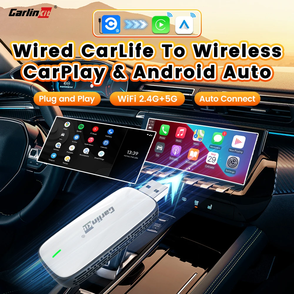 CarlinKit 2025 Baidu CarLife Adapter Wired to Wireless CarPlay Android Auto Carlif to CarPlay 2in1 Auto-Connect Honda Toyota
CarlinKit 2025 Baidu CarLife Adapter Wired to Wireless CarPlay Android Auto Carlif to CarPlay 2in1 Auto-Connect Honda Toyota