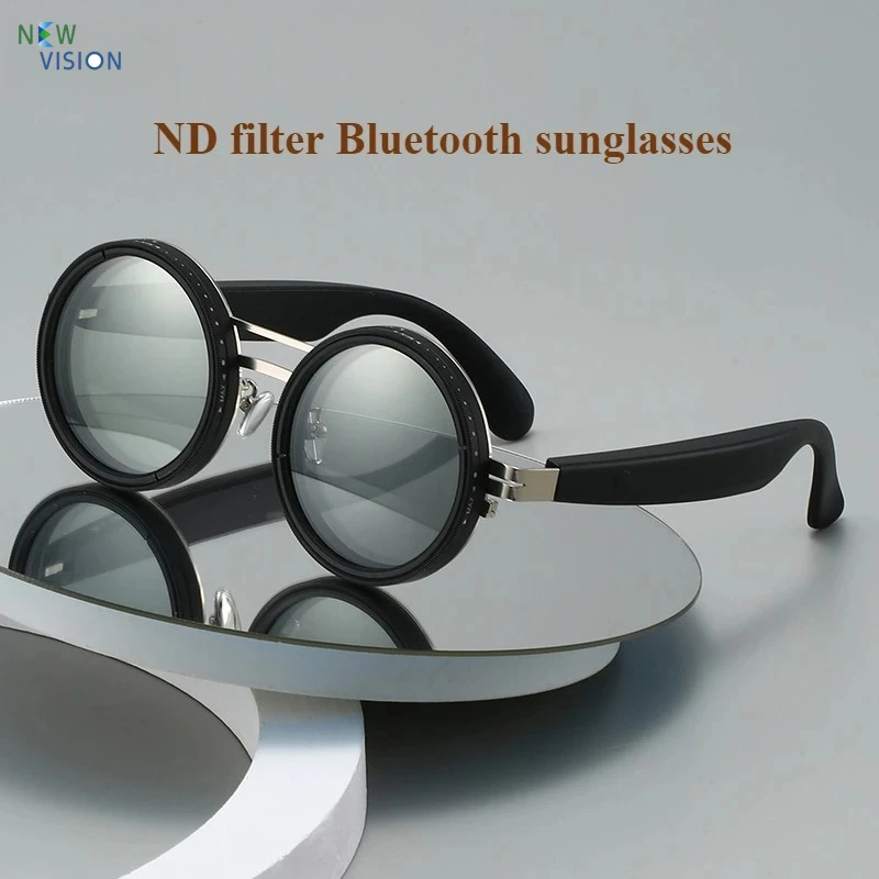 New ND Filter Bluetooth Sunglasses Men Punk Style Multi Level Adjustable Polarization Function Advanced Sensation Sun Glasses
New ND Filter Bluetooth Sunglasses Men Punk Style Multi Level Adjustable Polarization Function Advanced Sensation Sun Glasses