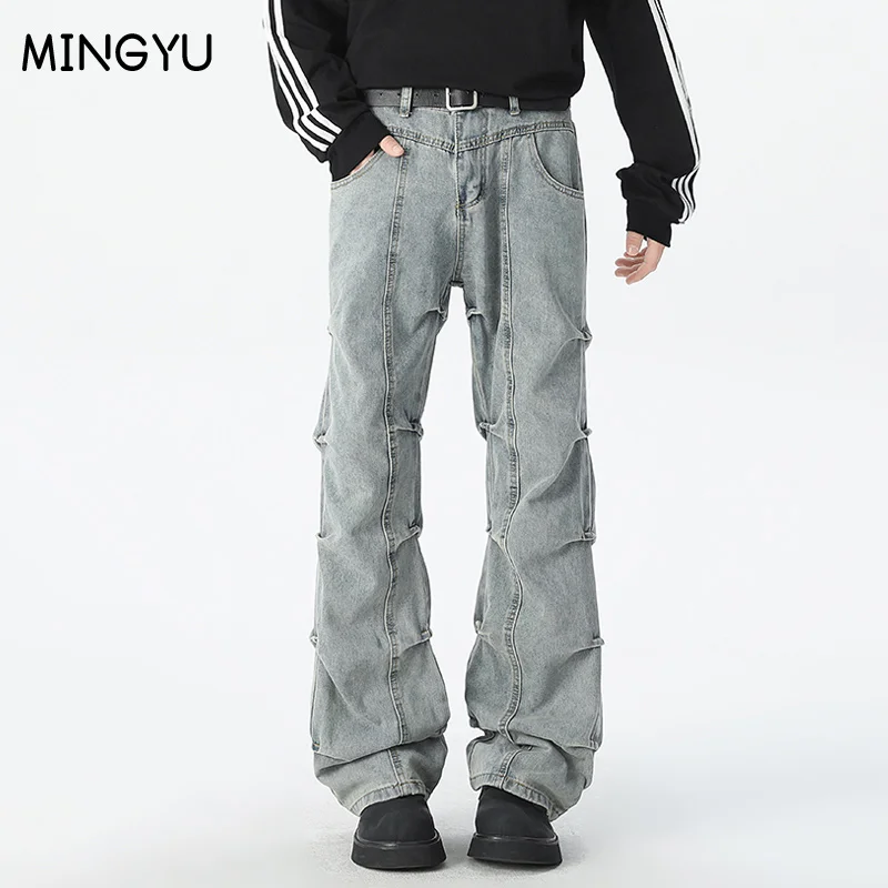 Waste Soil Wind American Style Retro Stacked Fold Baggy Flared Jeans Men High Street Casual Denim Pants Cotton Streetwear Y2k
Waste Soil Wind American Style Retro Stacked Fold Baggy Flared Jeans Men High Street Casual Denim Pants Cotton Streetwear Y2k